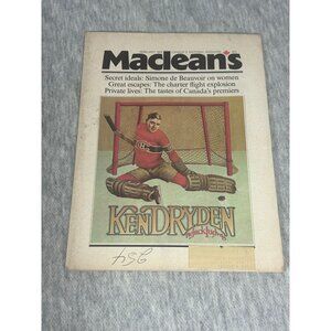 Maclean's Canadian National Magazine Kendryden By Jack Ludwig Paperback